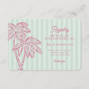 Green Palm Springs Pastell Beach Registry Insert