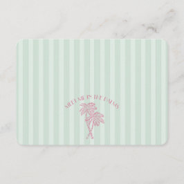 Green Palm Springs Pastell Beach Registry Insert