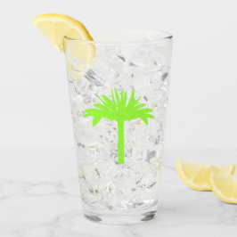 Green Palm Tree Glass Glas