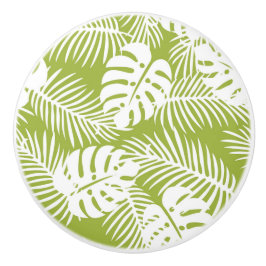Green Palm Verlasse Regenwaldmuster Keramikknauf
