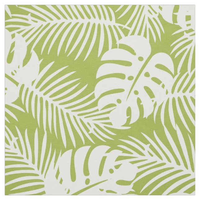 Green Palm Verlasse Regenwaldmuster Stoff (Muster)