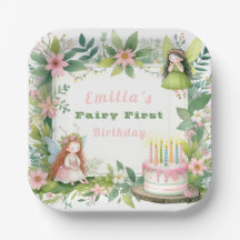 Green Pastel Fairy Erster Geburtstag -