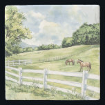 Green Pastures Ranch Horses Steinuntersetzer<br><div class="desc">Green Pastures Ranch Horses</div>