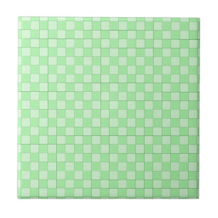 Green Patchwork Muster Fliese