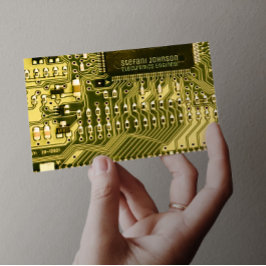 Green PCB Printed Circuit, Technology Engineering Visitenkarte
