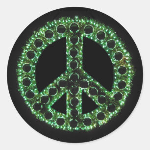 Green-Peace-Aufkleber Runder Aufkleber
