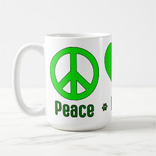 Green Peace Love BBG Mug
