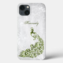 Green Peacock Personnalisé iPhone X coque