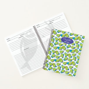 Green Pear Fruit Illustration Muster Rezept Buch