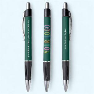 Green Pen mit Schwarz-Tinte Logo Werbung Kugelschreiber