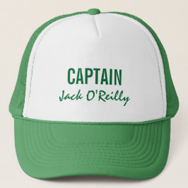 Green Personalisiert Captain Truckerkappe