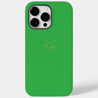 Green Personalisiert iPhone Case Script Name