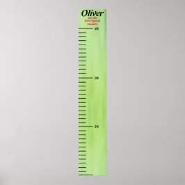 Green Personalisiert Kinderzimmer Wall Growth Char Poster