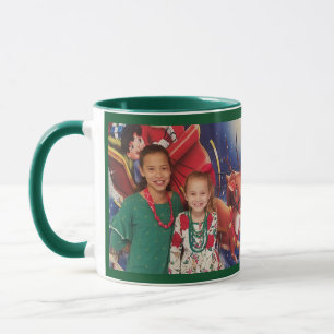 Green Personalize Foto Template Geschenk Kaffee Ta Tasse