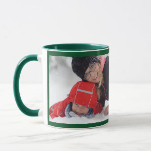 Green Personnaliser Modèle photo Cadeau Café Mug