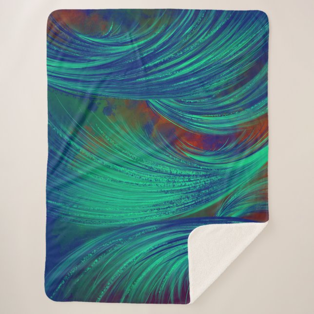 Green - Phoenix Feathers Sherpadecke (Vorderseite)