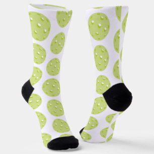 Green Pickleball Pattern Socks Socken