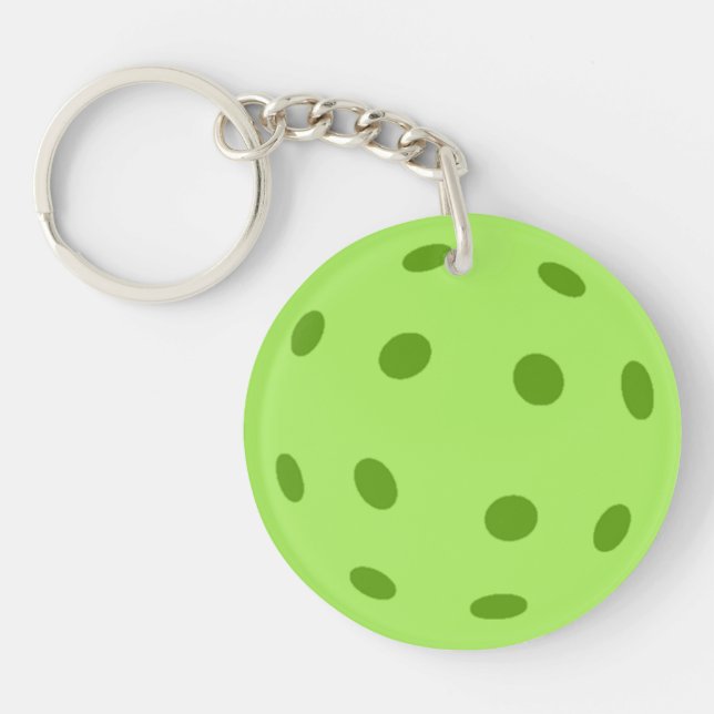 Green Pickleball Schlüsselanhänger (Vorderseite)
