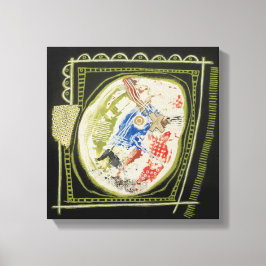 Green Piece 2 Leinwand Wrapper Print