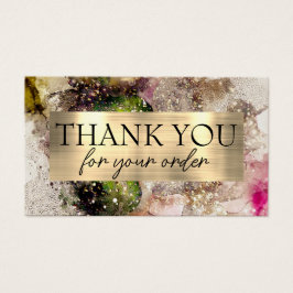 Green Pink Aquarellkarte