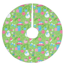 Green Pink Blue Snowmen Ornament Weihnachtsfeierta