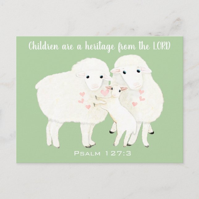 Green & Pink Children sind ein Erbe von LORD Postkarte (Vorderseite)