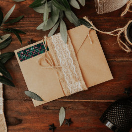 Green & Pink Tartan | Custom Monogram Christmas