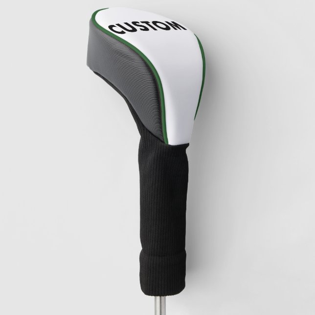 GREEN Piping Custom Golf Driver Headcover Blank (angewinkelt)