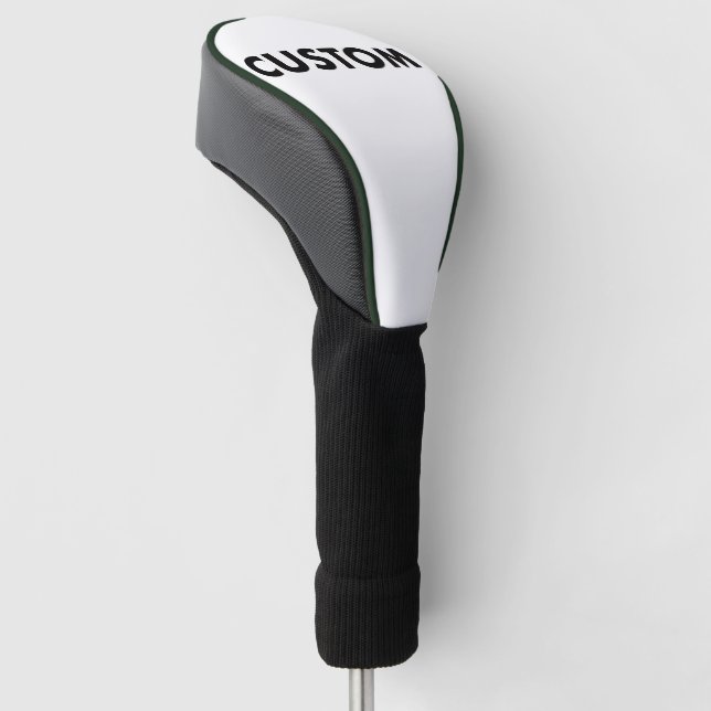 GREEN Piping Custom Golf Driver Headcover Blank (angewinkelt)