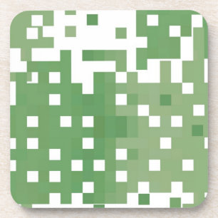 Green Pixel Pattern Untersetzer