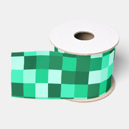 Green Pixels Ribbon Minecraft Party Ribbon Ripsband