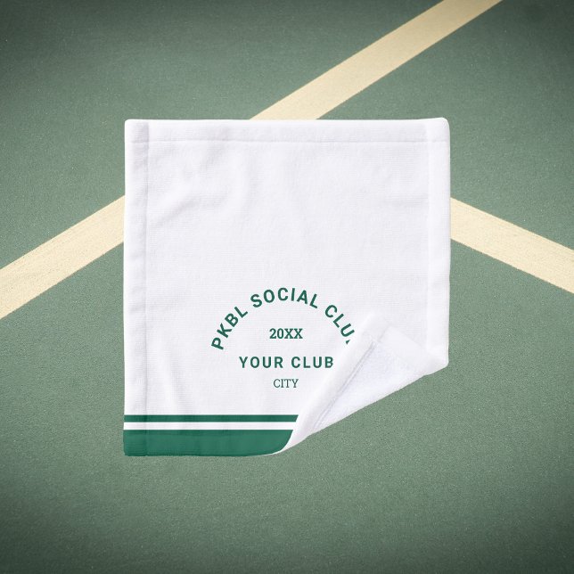 Green PKBL Social Club Wappen Pickleball Face Waschlappen (Von Creator hochgeladen)