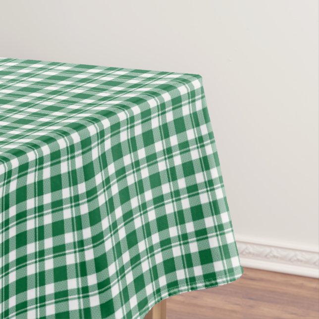 Green Plaid Print Tischdecke (Beispiel)