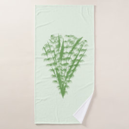 Green plant in the shape of a bouquet. badhandtuch set