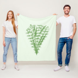 Green plant in the shape of a bouquet. fleecedecke