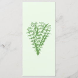 Green plant in the shape of a bouquet. menükarte