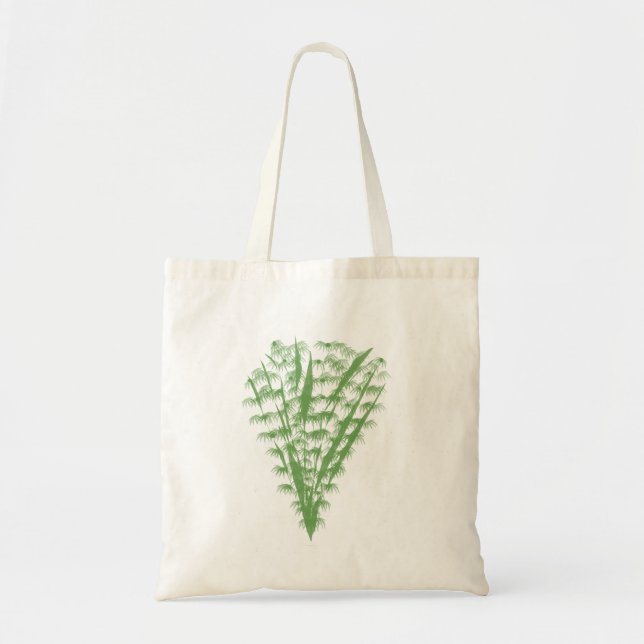 Green plant in the shape of a bouquet. tragetasche (Vorne)
