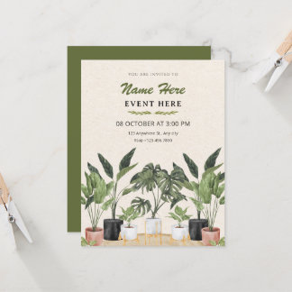 Green plants  einladung