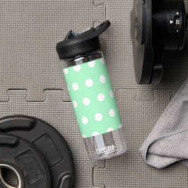 Green Poka Dots Trinkflasche