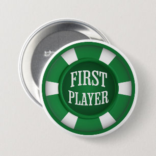 Green Poker Chip Erster Spieler Brettspiel Button