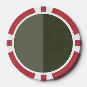 Green Poker Chip mit zwei Tonen Moos - individuell