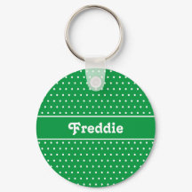 Green Polka Dot Classic Green Individuelle Name