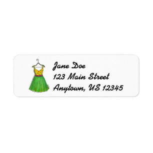 Green Polka Dot Party Prom Kleidung Fashion Labels