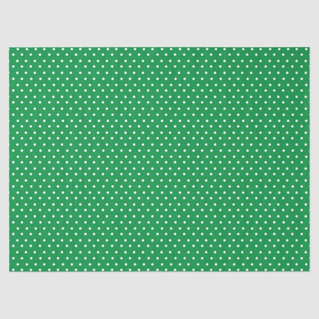 Green Polka Dot Seidenpapier (Vorderseite)