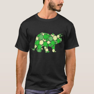 Green Polka Dot T Rex Dinosaur tshirt Internationa