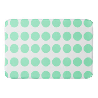 Green Polka Dots Design Badematte