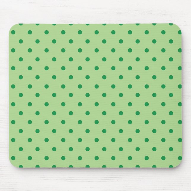 Green Polka Dots Mousepad (Vorne)