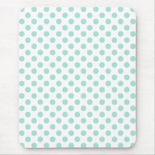 Green Polka Dots Pattern Dot Pattern Illustrator T Mousepad