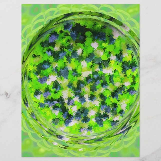 Green Potpourri Bulk Scrapbook Paper Pages Flyer (Vorne)