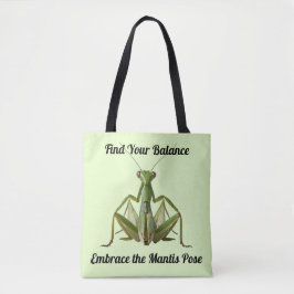 Green Praying Mantis Personalisiert Yoga Tasche